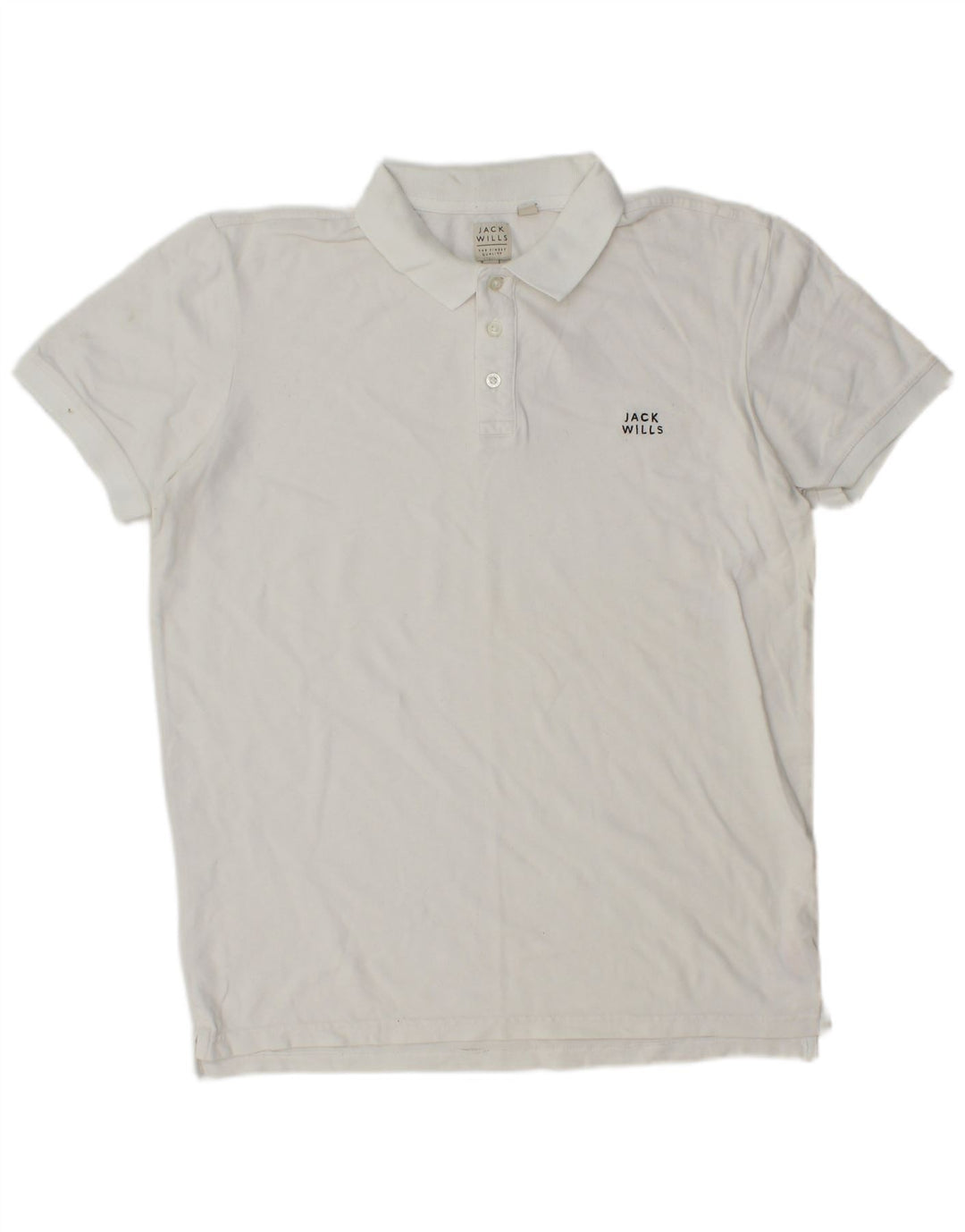Jack Wills herre poloshirt Medium hvid bomuld