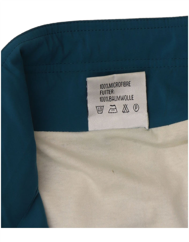 Vintage træningsdragt til mænd Topjakke Large Blue Colourblock Microfibers
