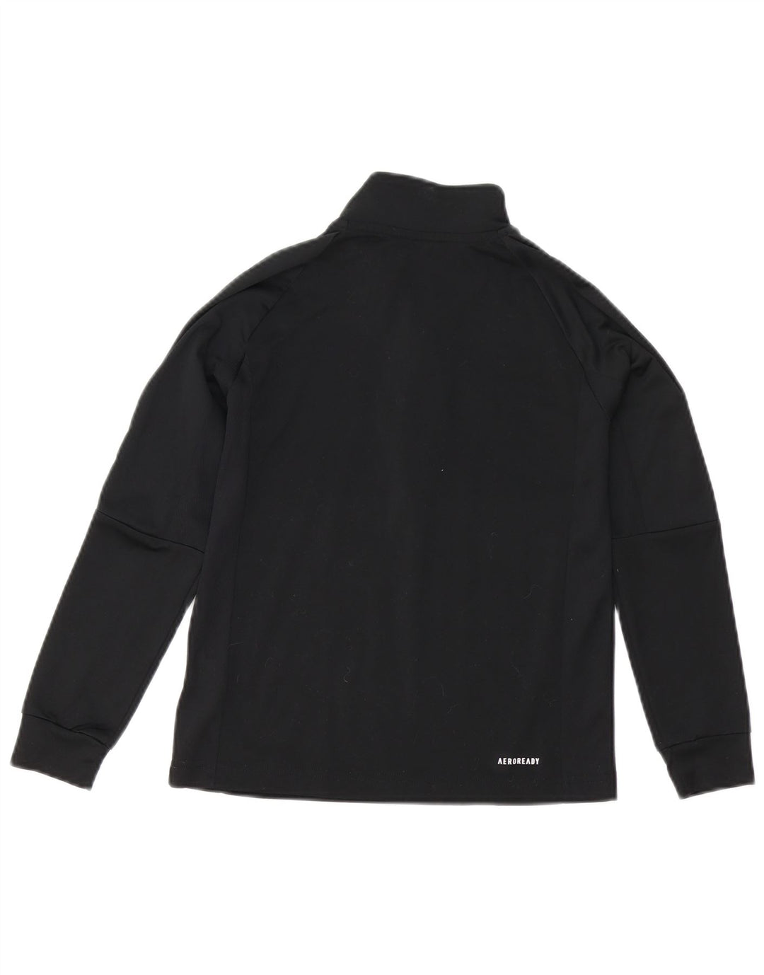 Adidas Boys Aeroready Pullover med lynlås-hals træningsdragt Top 9-10 år Sort