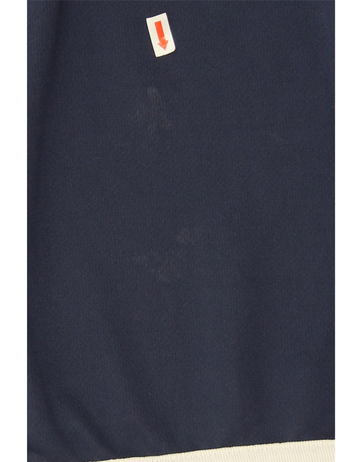 Umbro Herre T-Shirt Top Stor Marineblå Colourblock Polyester