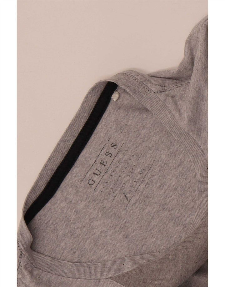 Guess Herre Grafisk T-Shirt Top Lille Grå