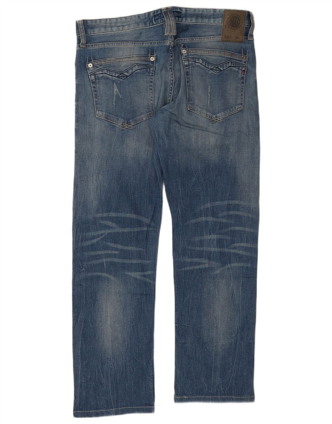 Replay Herre Newbill Straight Jeans W31 L30 Blå Bomuld