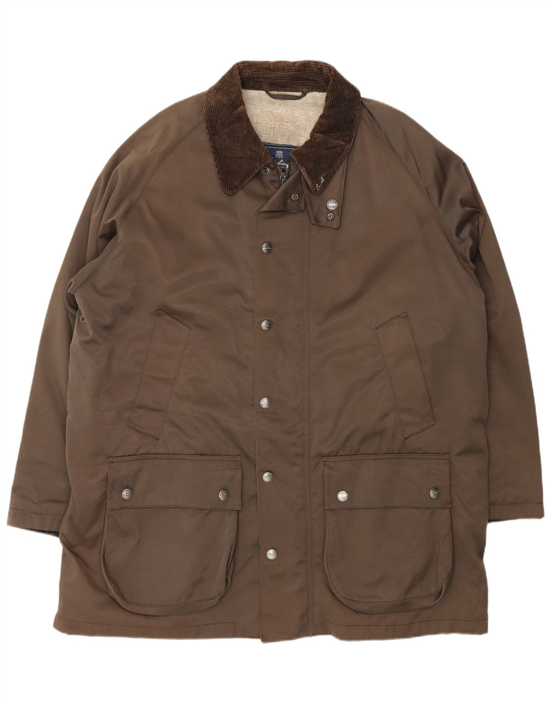 Corneliani Herre Sherpa Utility Jacket IT 56 3XL Brun Bomuld