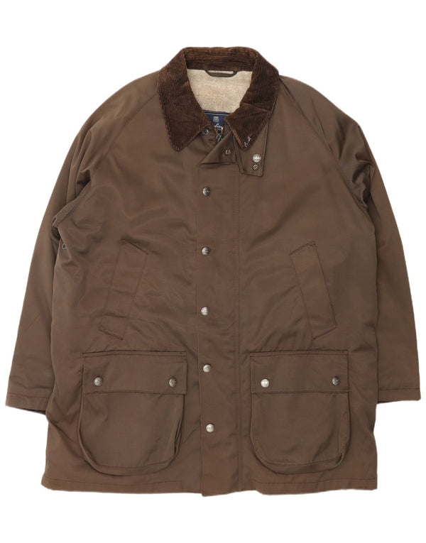 Corneliani Herre Sherpa Utility Jacket IT 56 3XL Brun Bomuld