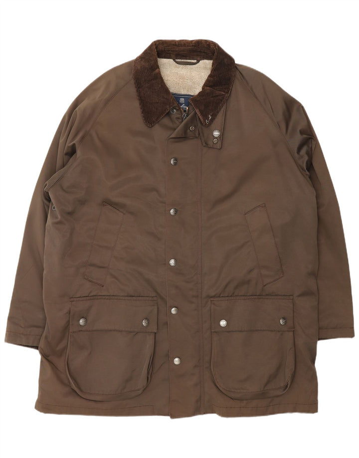Corneliani Herre Sherpa Utility Jacket IT 56 3XL Brun Bomuld