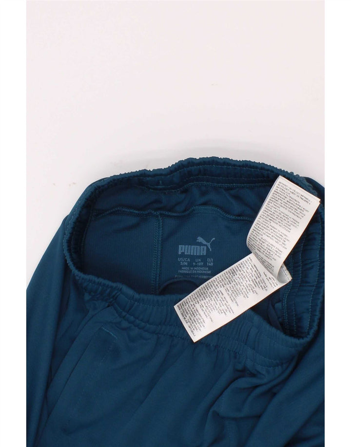 Puma drenge sportsshorts 9-10 år blå geometrisk polyester