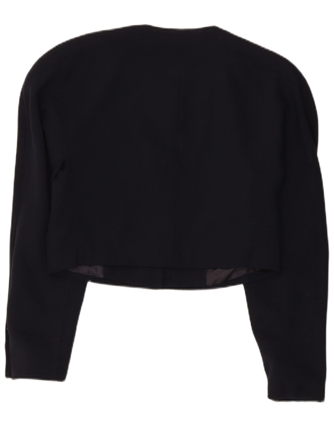 Mondi Womens Crop Graphic Bolero Jacket EU 38 Medium Navy Blue