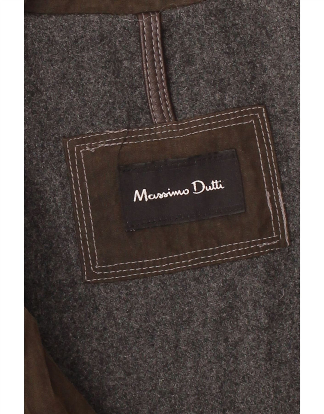 MASSIMO DUTTI Herre vokset bomuldsjakke UK 44 2XL Brun