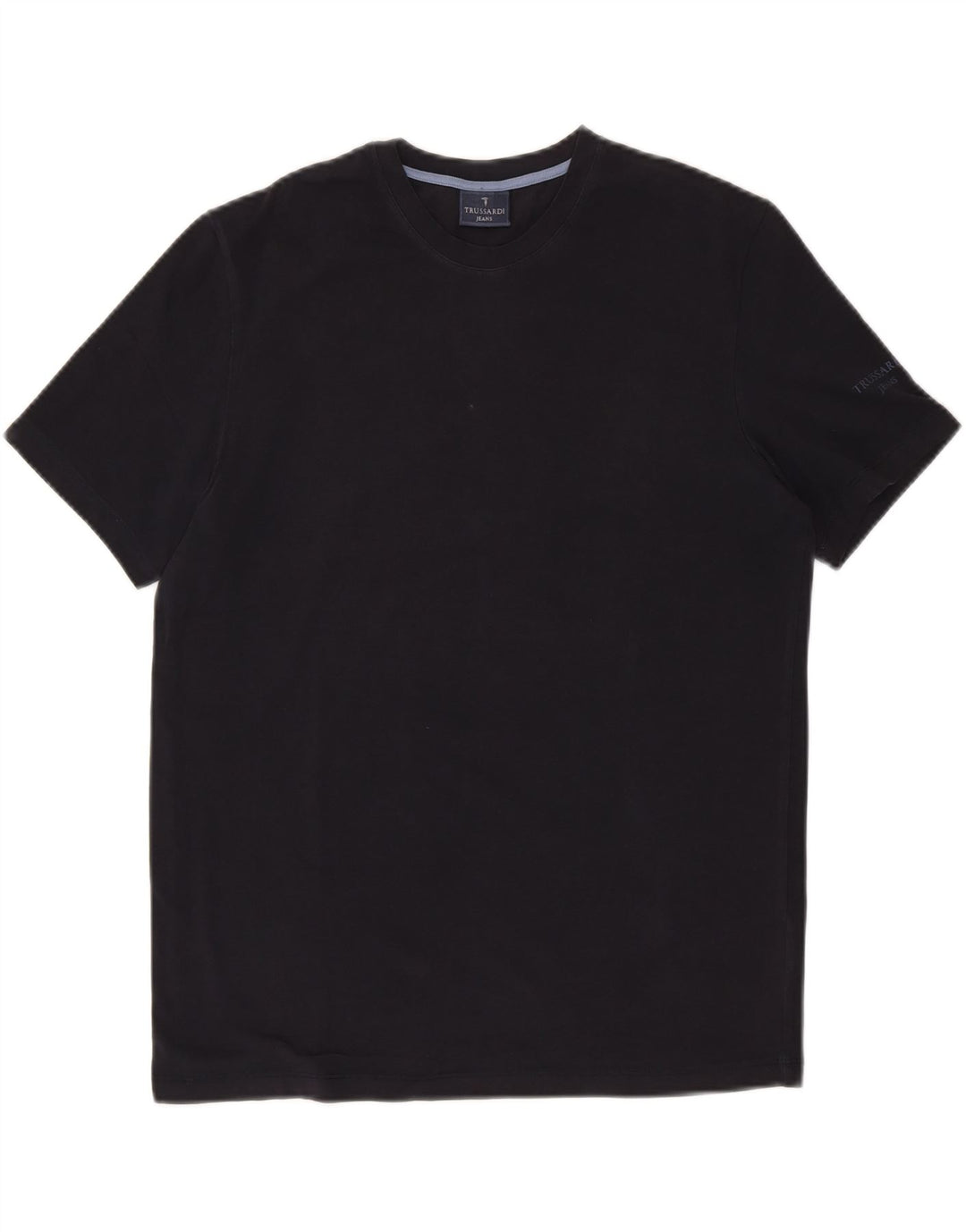TRUSSARDI JEANS Herre T-shirt Top Medium Sort Bomuld