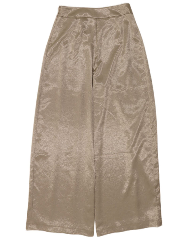 Coast Womens Wide Leg Casual Bukser UK 10 Small W28 L30 Beige Polyester