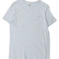 J. Crew Herre T-Shirt Top Lille Blå Flecked Bomuld