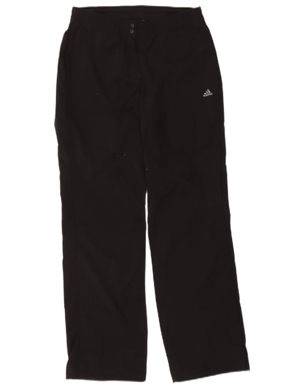 Adidas Womens Climalite træningsdragt Bukser UK 10 Small Black Polyester