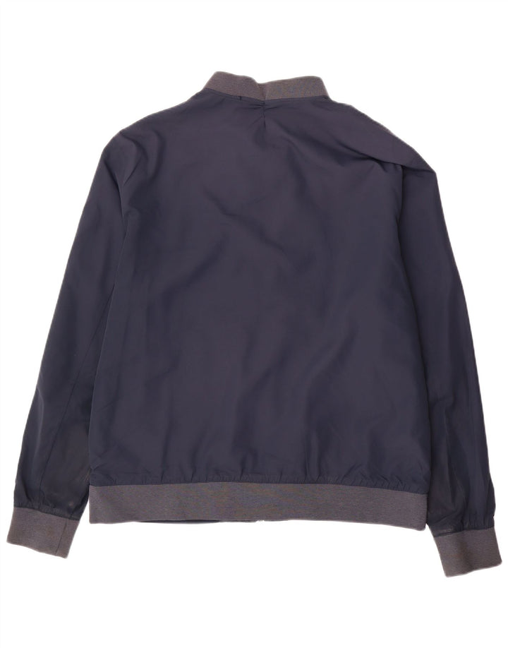 Marks & Spencer Herre Bomber Jacket UK 40 Large Navy Blue Polyester