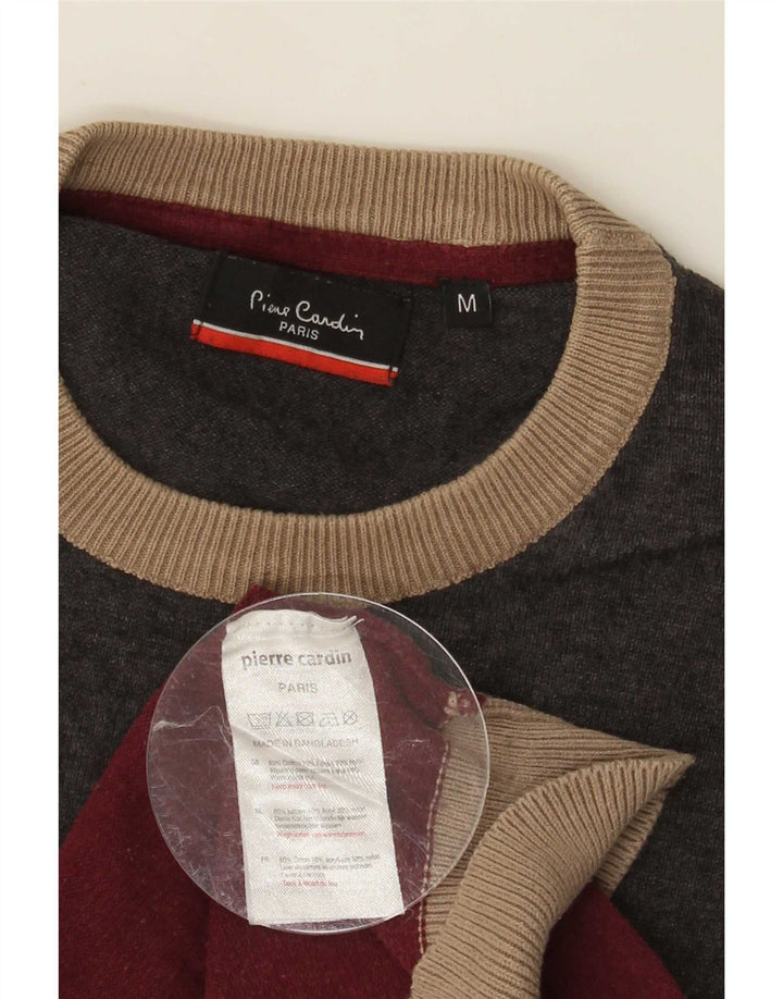 Pierre Cardin Herre Crew Neck Jumper Sweater Medium Flerfarvet