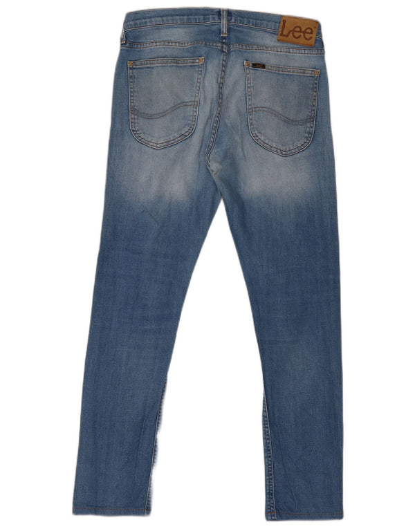 Lee Herre Luke Tapered Slim Jeans W31 L32 Blå Bomuld