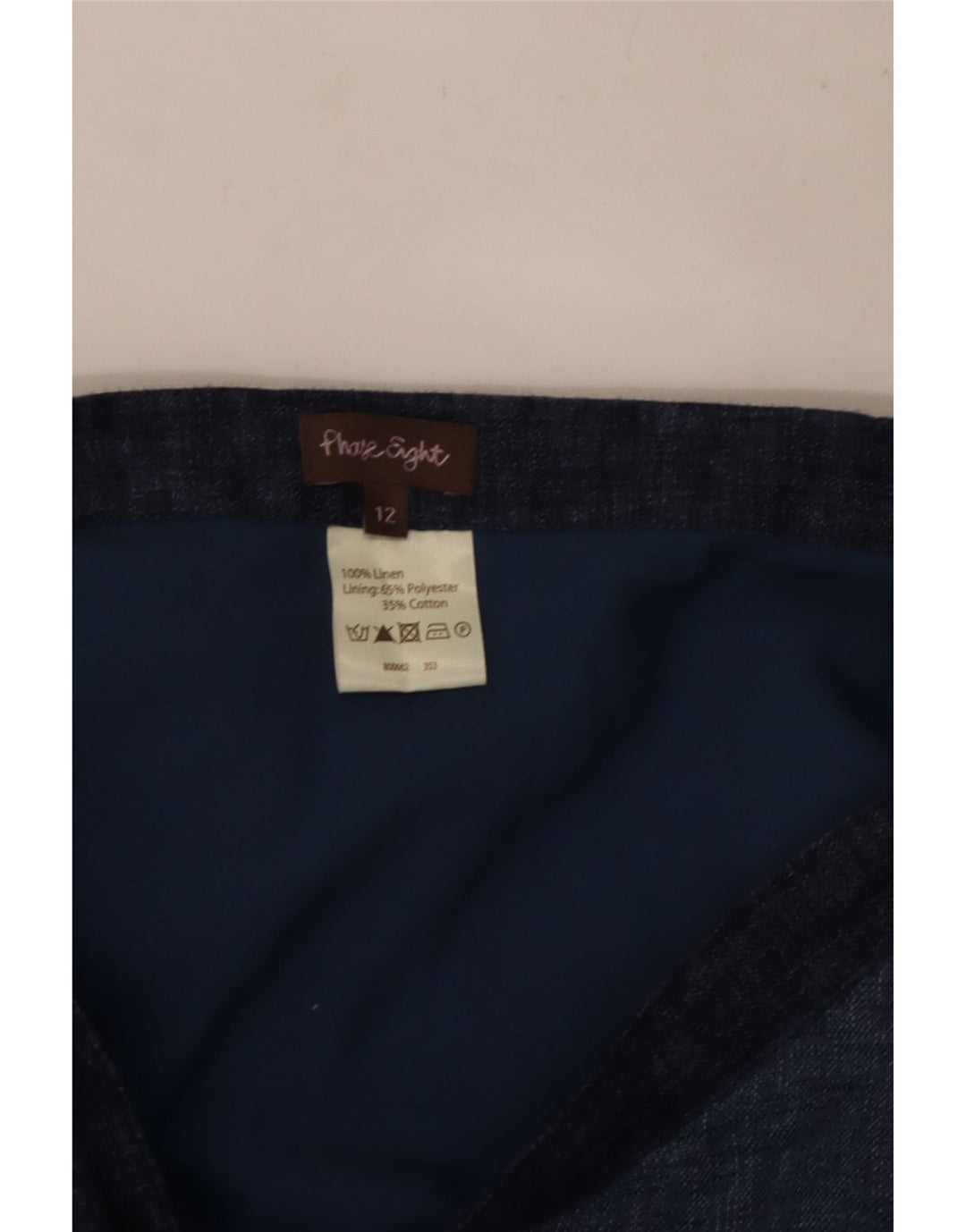 Phase Eight Womens Wrap Flared Skirt UK 12 Medium W32 Blue Colourblock