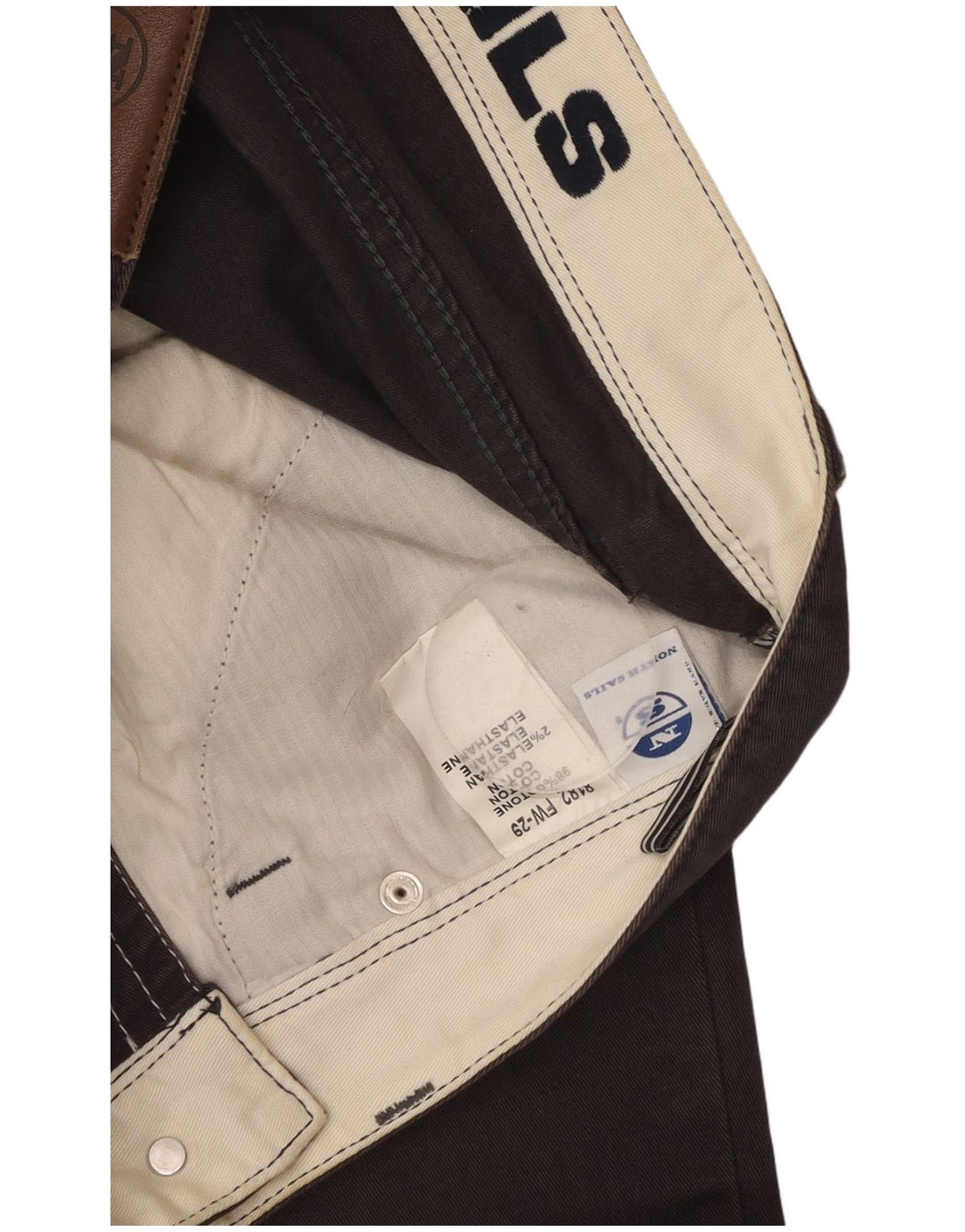 NORTH SAILS Straight Casual Bukser til mænd W32 L34 Grå Bomuld