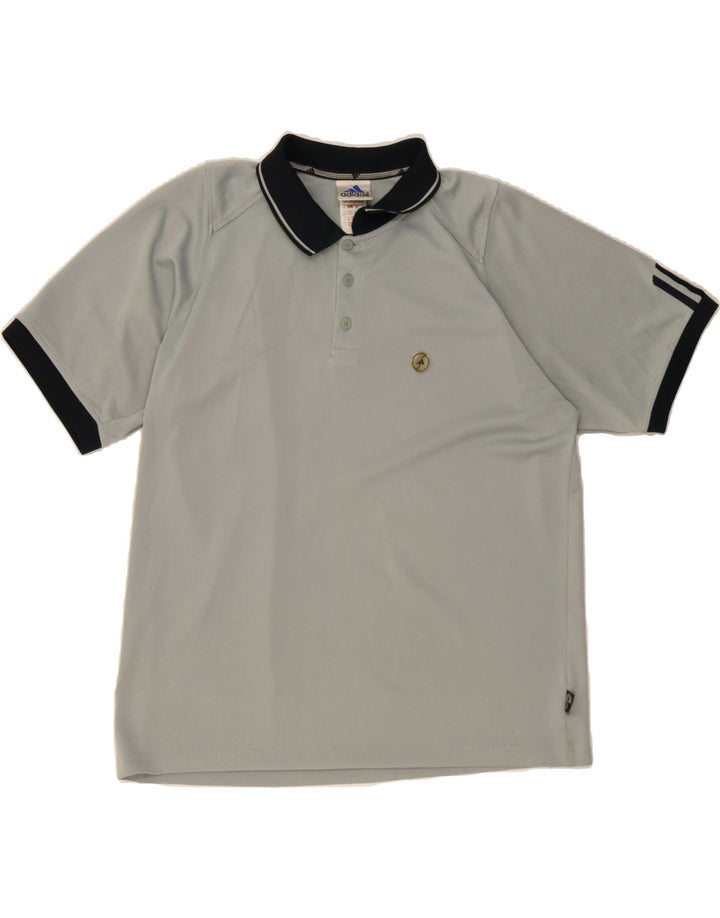 ADIDAS Mens Polo Shirt UK 40/42 Medium Grey Polyester Vintage Adidas and Second-Hand Adidas from Messina Hembry 