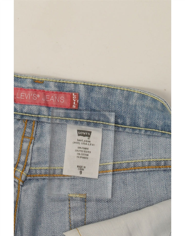 Levi's Dame Bermuda Denim Shorts US 9 Medium W32 Blue Ramie