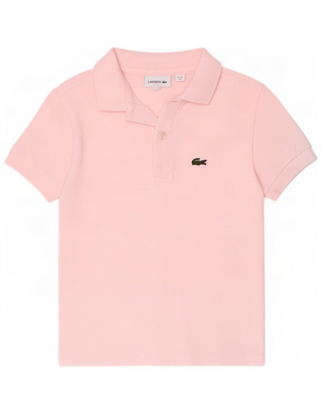 Lacoste Boys Polo Shirt 7-8 Years Pink Bomuld