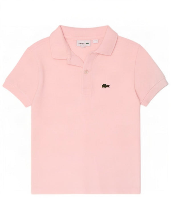 Lacoste Boys Polo Shirt 7-8 Years Pink Bomuld