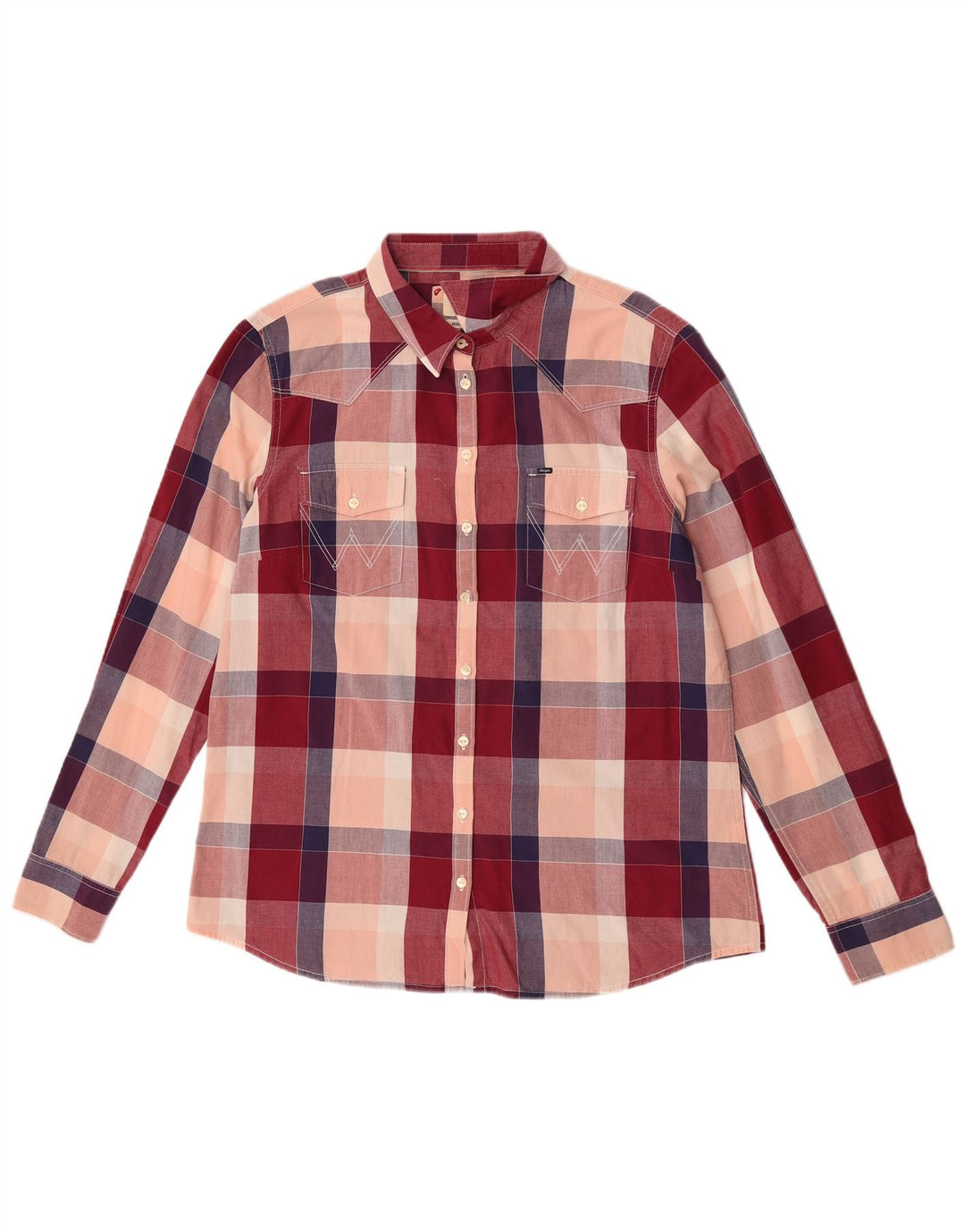 Wrangler Womens Regular Fit skjorte UK 18 XL Flerfarvet ternet bomuld