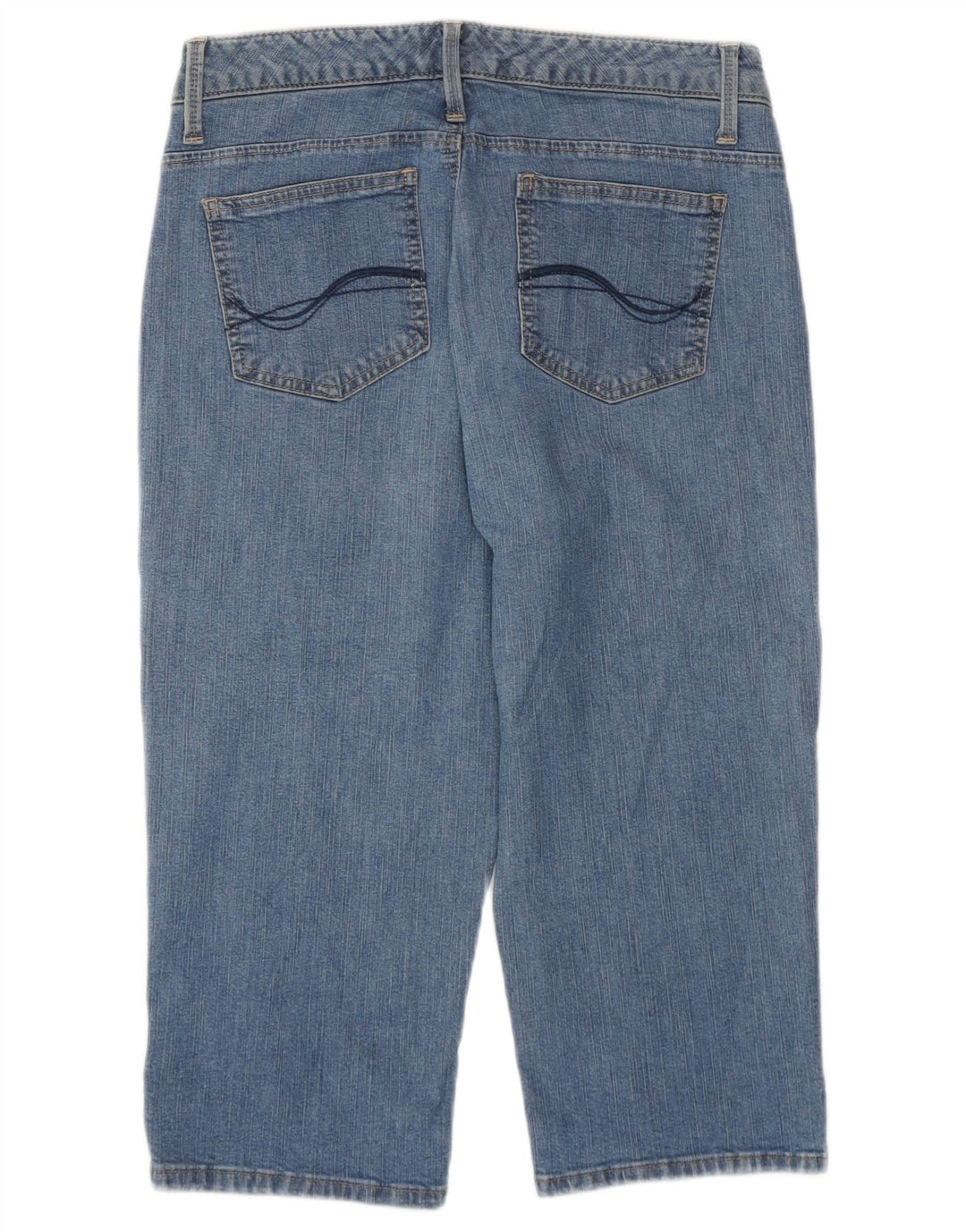 LEE Dame Lavtalje Capri Jeans W30 L17 Blå