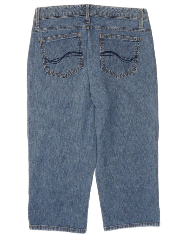 LEE Dame Lavtalje Capri Jeans W30 L17 Blå