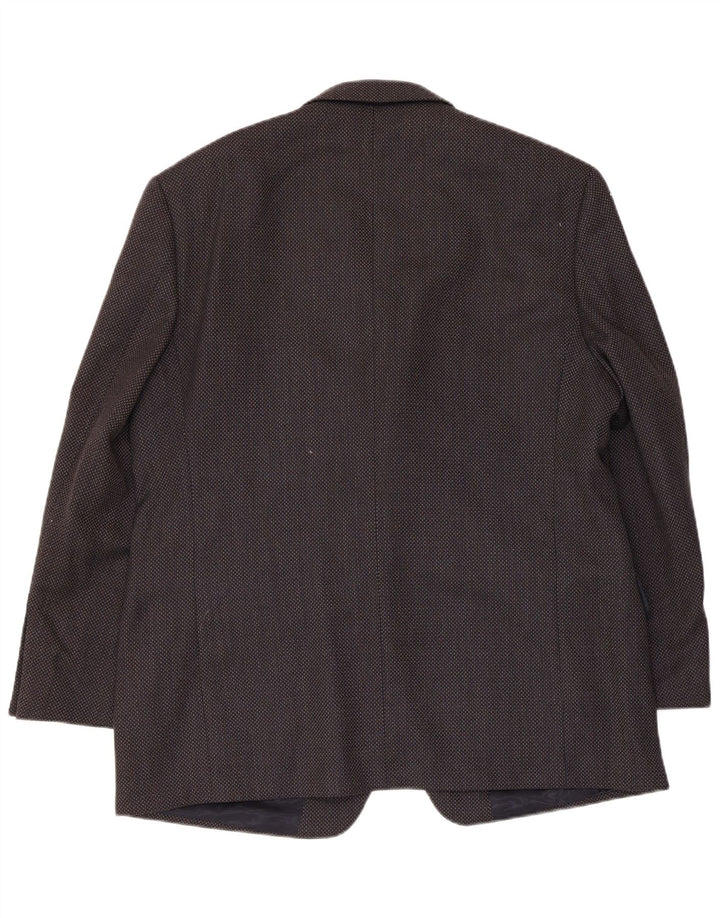 Marks & Spencer Herre 3-knaps blazerjakke UK 44 XL Marineblå Virgin Wool