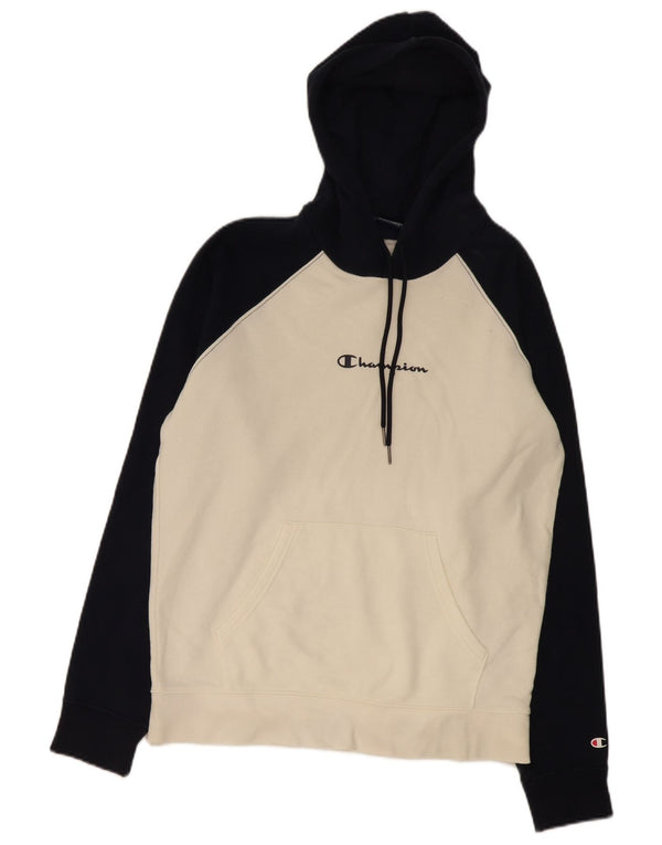Champion Herre hættetrøje Jumper Medium White Colourblock Bomuld