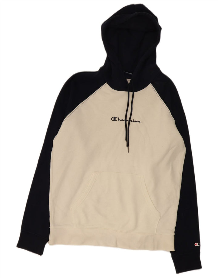 Champion Herre hættetrøje Jumper Medium White Colourblock Bomuld