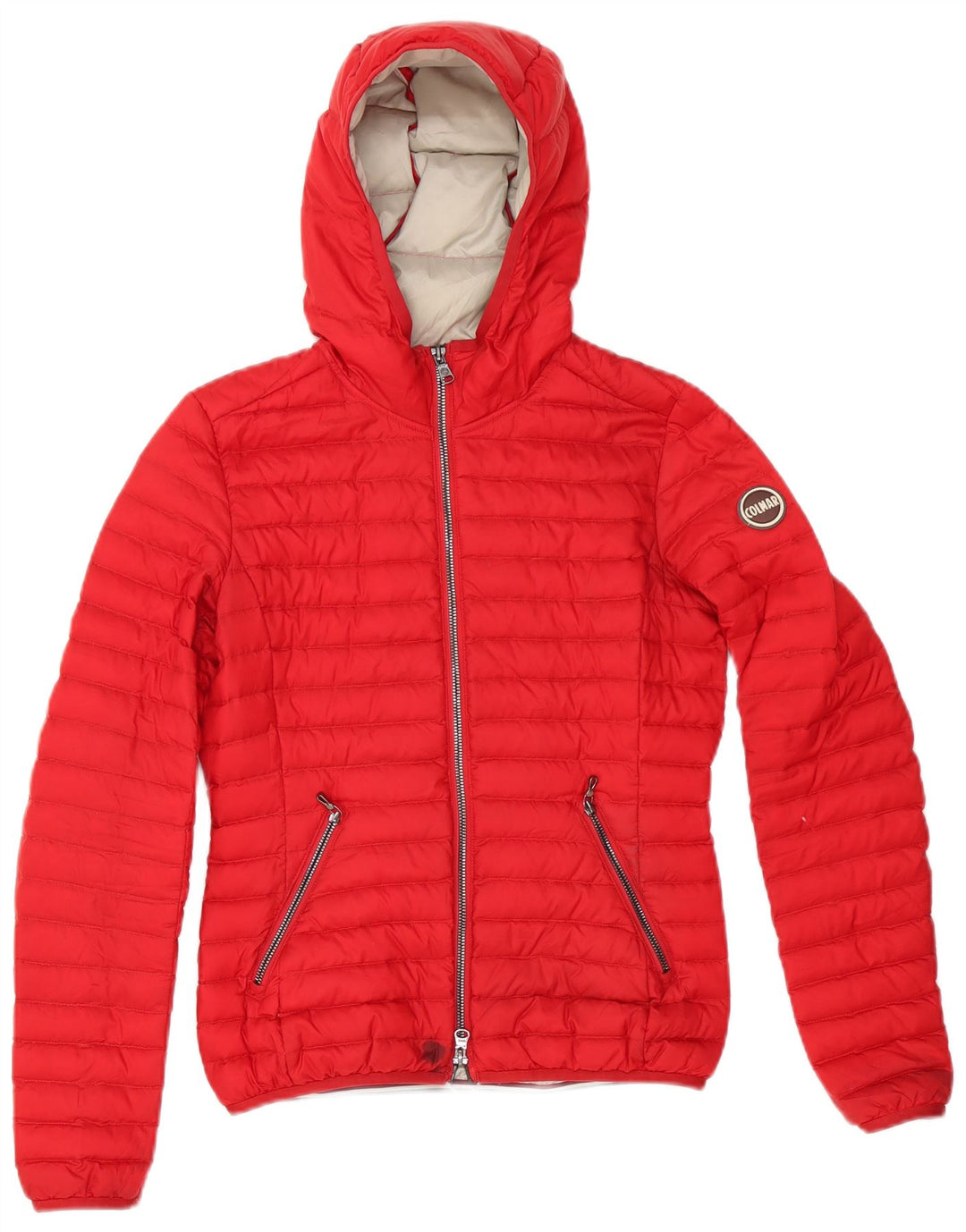 Colmar Dame Hætte Vatteret Jakke IT 38 2XS Rød Polyester