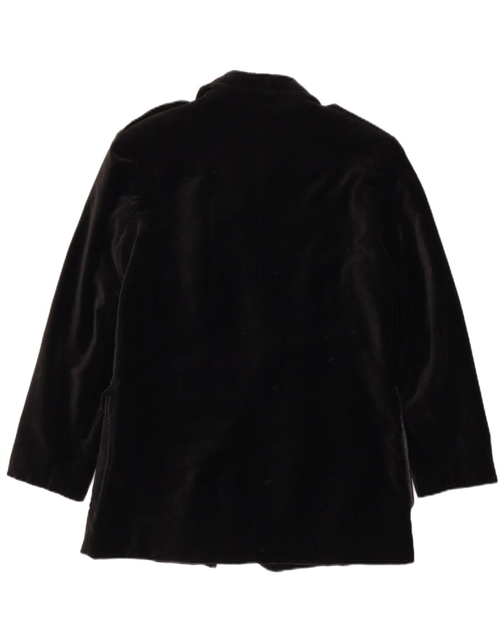 Livre Dame Militær Dobbeltradet Blazer Jacket UK 16 Large Black