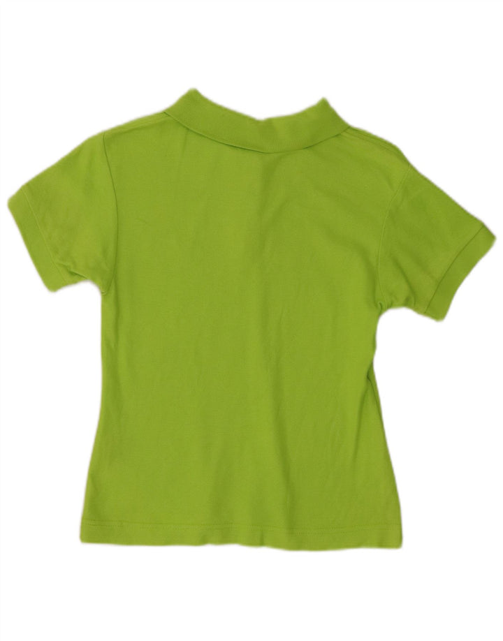 Fila Womens Crop Polo Shirt UK 12 Medium Green Bomuld