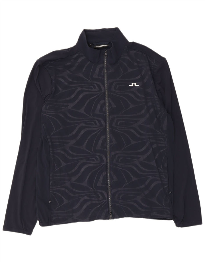 J.Lindeberg Herre træningsdragt Topjakke XL Marineblå Geometrisk Nylon