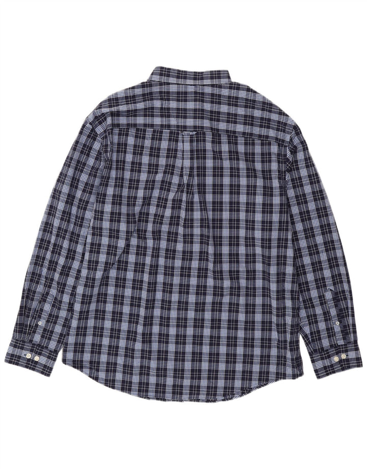 Izod herreskjorte 2XL marineblå ternet bomuld