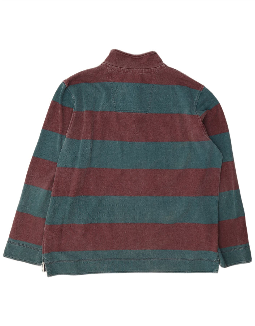 Besætningstøj Herre Zip Neck Sweatshirt Jumper 2XL Flerfarvet Stribet
