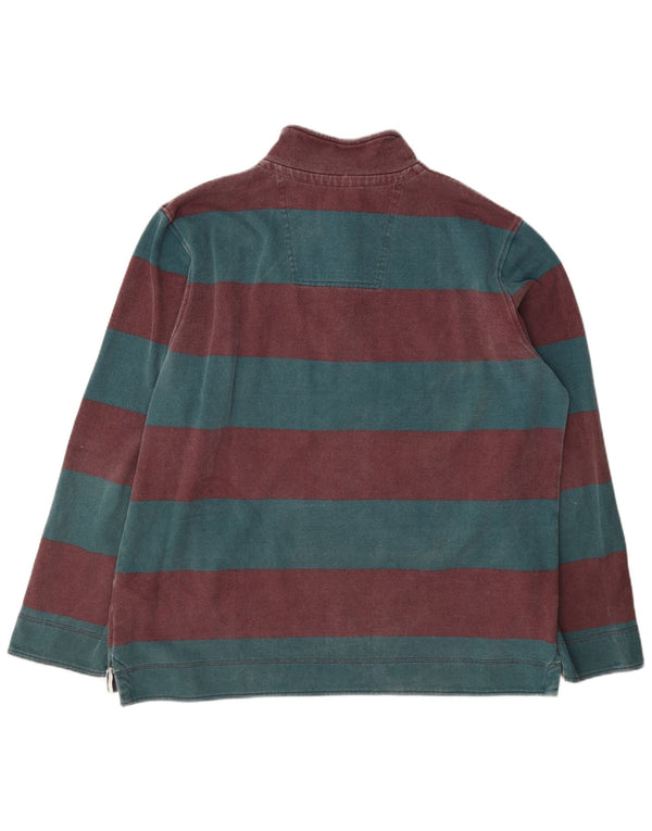Besætningstøj Herre Zip Neck Sweatshirt Jumper 2XL Flerfarvet Stribet