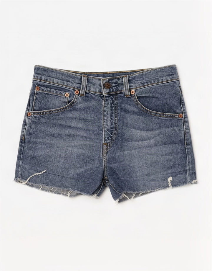Levi's Dame 525 Denim Shorts Medium W28 Blå Bomuld