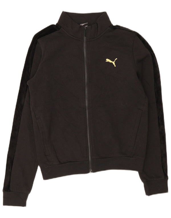 Puma Grafisk træningsdragt topjakke til kvinder UK 6 XS Sort Colourblock Bomuld