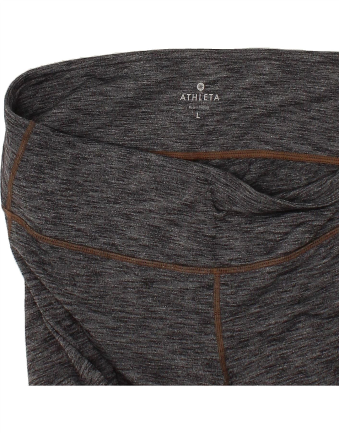ATHLETA Womens Capri Leggings UK 16 Large Grey Flecked Vintage Athleta and Second-Hand Athleta from Messina Hembry 