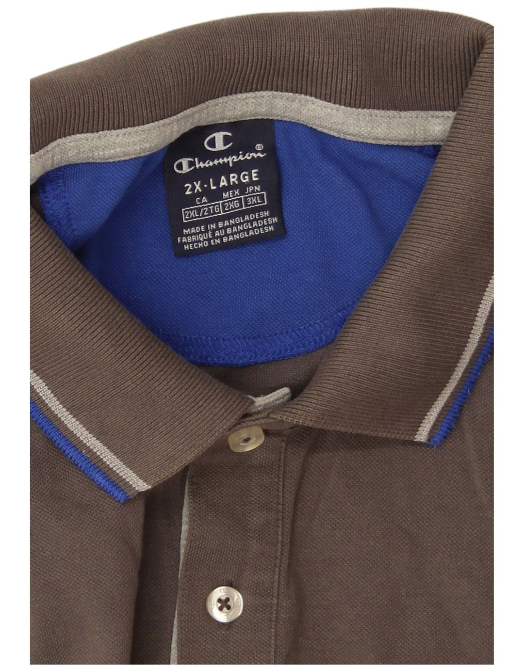 Champion herre poloshirt 2XL Grå