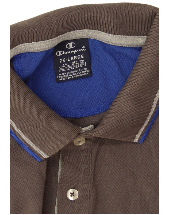 Champion herre poloshirt 2XL Grå