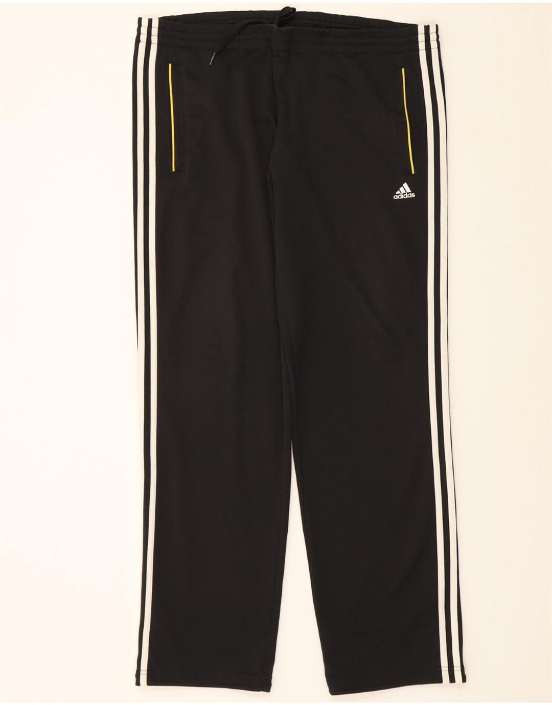 ADIDAS Mens Tracksuit Trousers UK 44/46 Large  Black Polyester Vintage Adidas and Second-Hand Adidas from Messina Hembry 