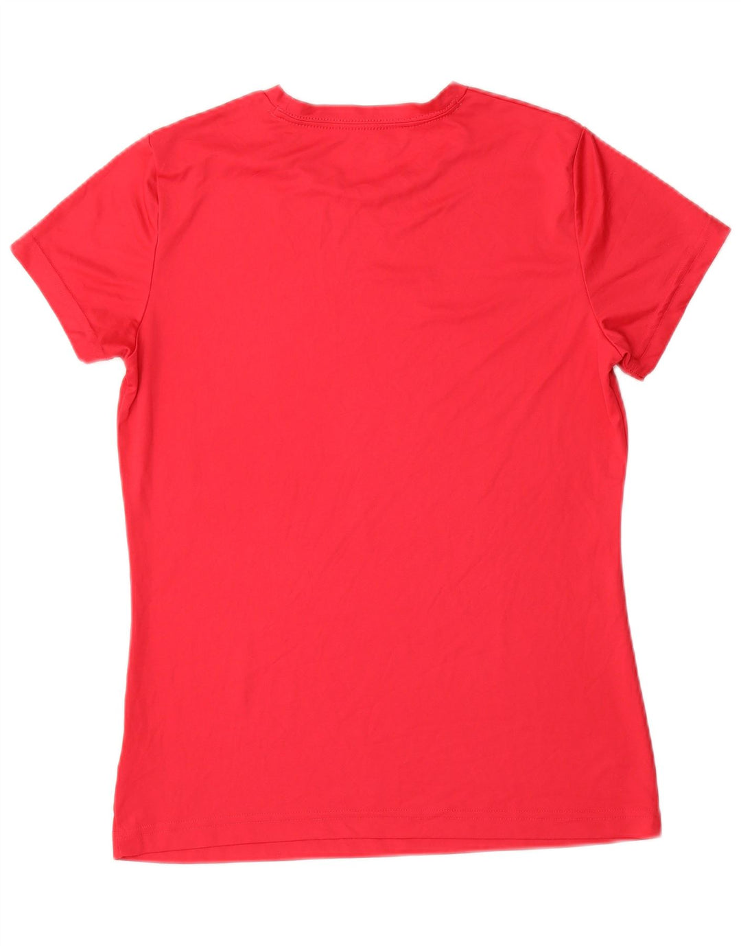 Reebok Dame Grafisk T-Shirt Top UK 14 Stor Pink Polyester