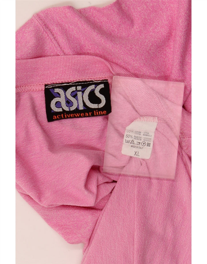 Asics Herre Grafisk T-Shirt Top XL Pink Bomuld