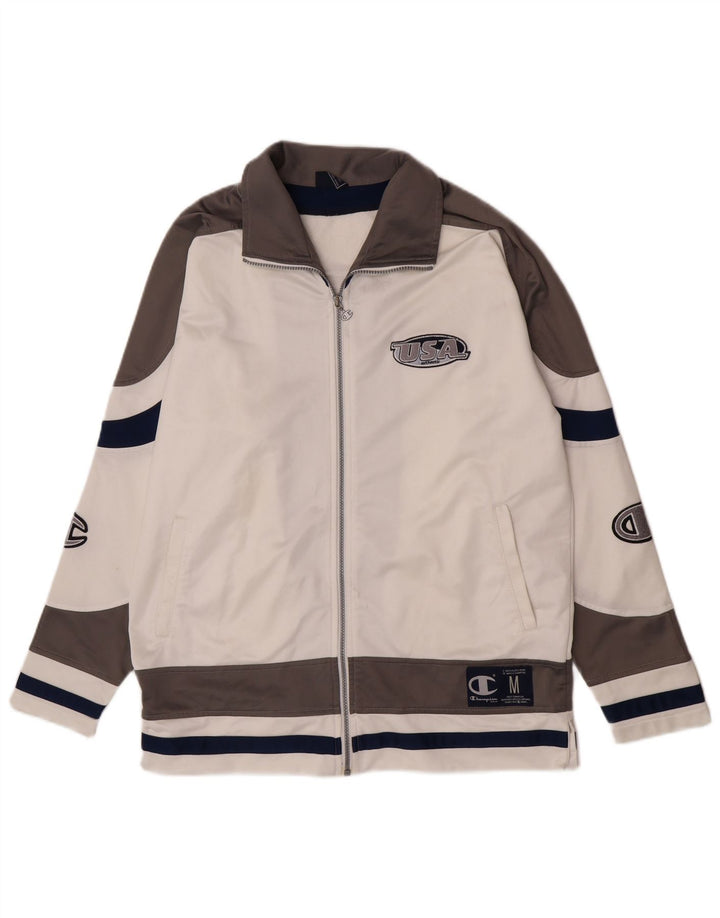 Champion Herre USA Grafisk træningsdragt Topjakke Medium White Colourblock