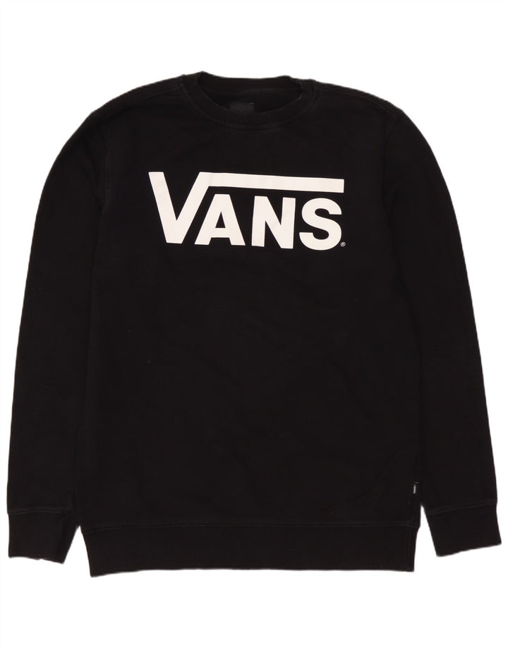 VANS Grafisk sweatshirt til mænd mellem sort bomuld