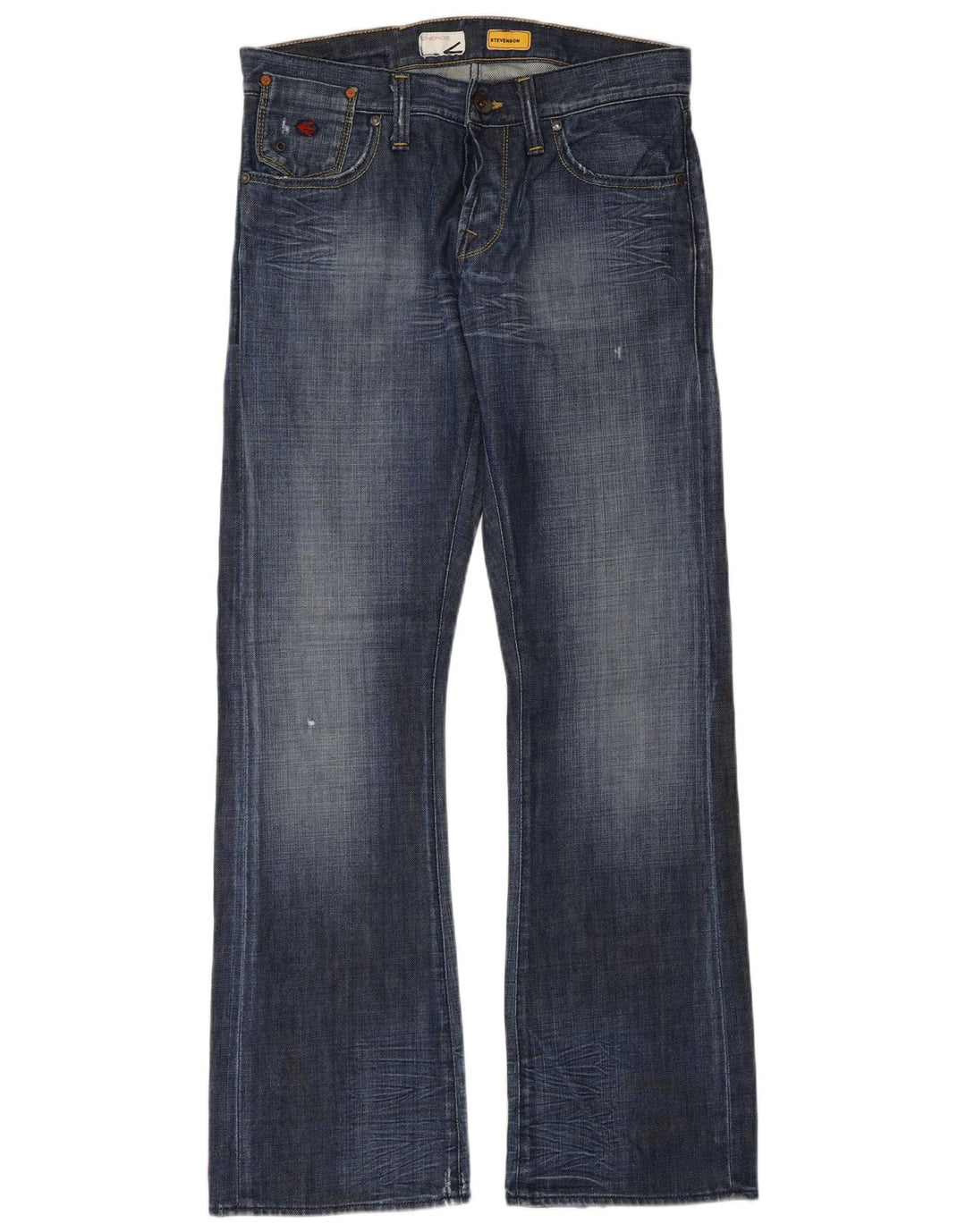 ENERGE Bootcut jeans til mænd W30 L34 blå bomuld