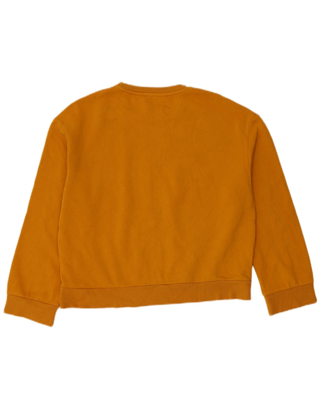 Zara Womens Oversized Sweatshirt Jumper UK 10 Small Orange Bomuld